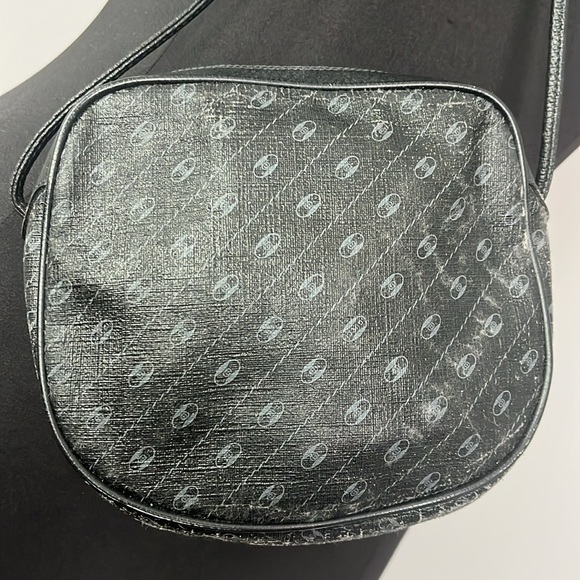 Vintage 80s Gucci Anniversary Collection Black Monogram Minimal Shoulder Bag - Picture 6 of 15